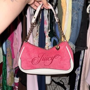 Juicy Couture Pink and White Women's Bag